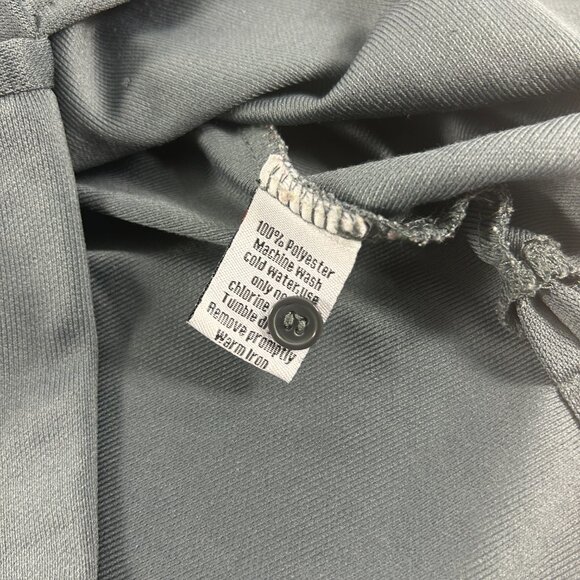 Albertsons Logo Work Shirt Polo Mens Size Small Gray Lightweight Short Sleeve - Picture 6 of 7